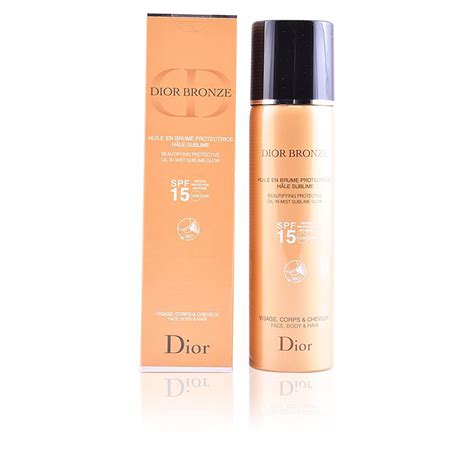 dior bronze huile spf 15|Dior sunscreen price.